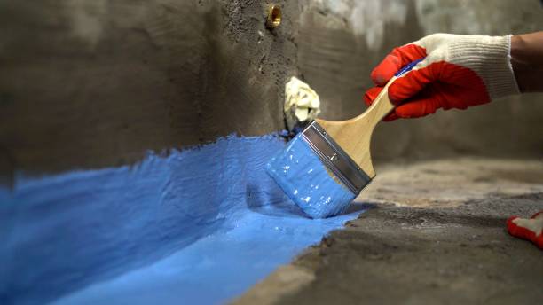 Commercial Interior Drainage System project at a Columbia, MD business property by SJ Waterproofing Pros